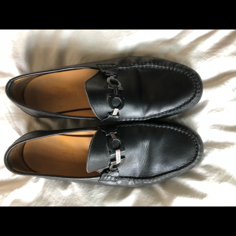 Salvatore Ferragamo Men’s Leather Driver Shoe